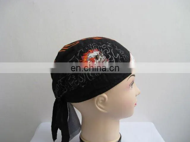 Active printed 100%cotton, bandana cap,pirate cap,doo-rag