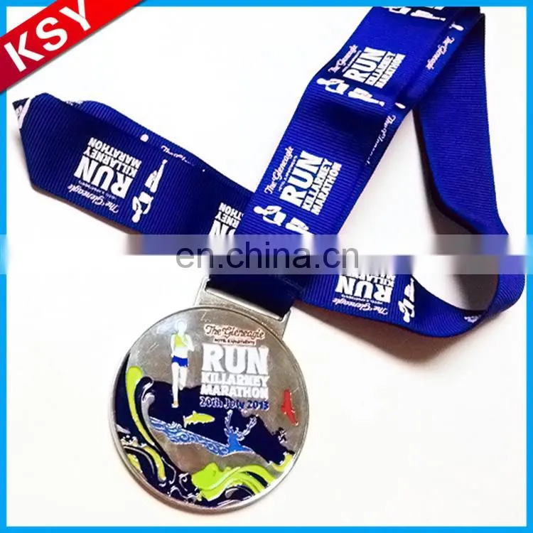 Factory Directly Selling Heart Shaped Metal Medal With Ribbon Of Honor