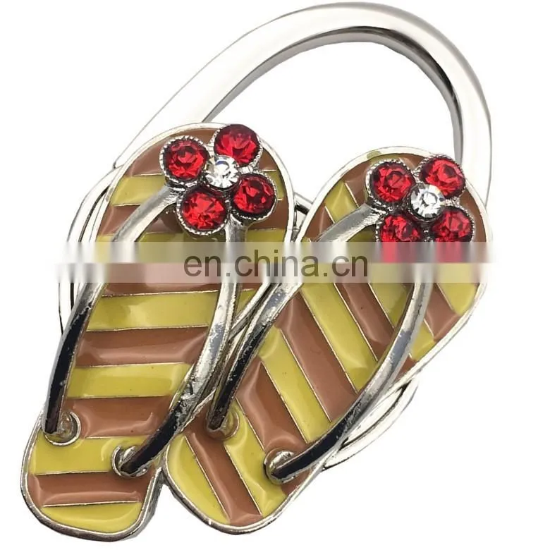Wholesale flip flop foldable bag purse hanger