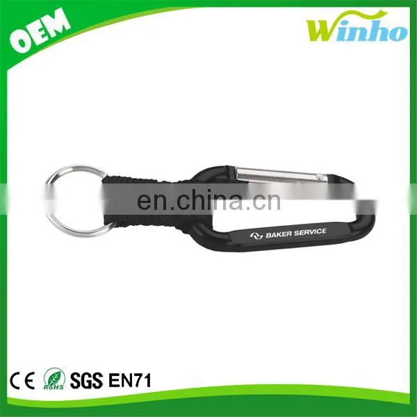 Winho Carabiner With Split Ring & Nylon Strap