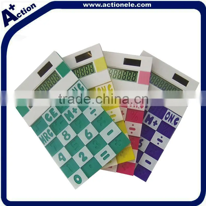 8 digit cute rubber calculator