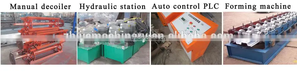 Metal trapezoidal sheet floor deck roll forming machine/floor decking cold roll former machinery