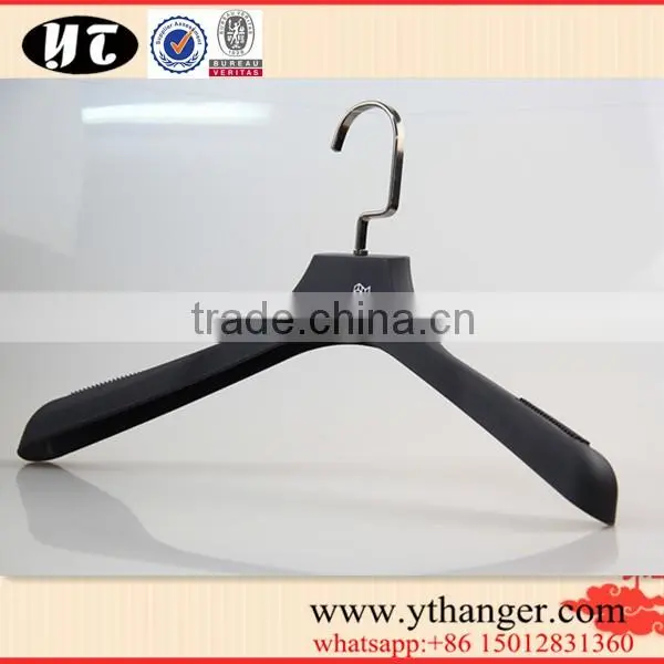 black plastic hanger rubber coated hanger for clothes