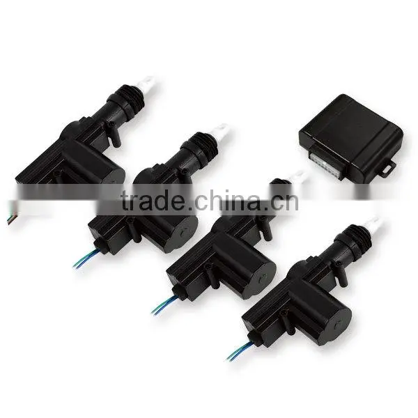 New 12v /24v car automatic central door lock with universal 4 / 2 door 360 degree rotation actuators super long time