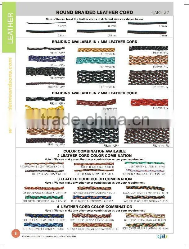 Braided Leather Cords