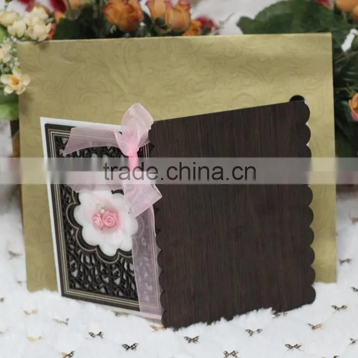 2016 Best Selling Classic Bengali Wooden Wedding Cars with Ribbon and Flower