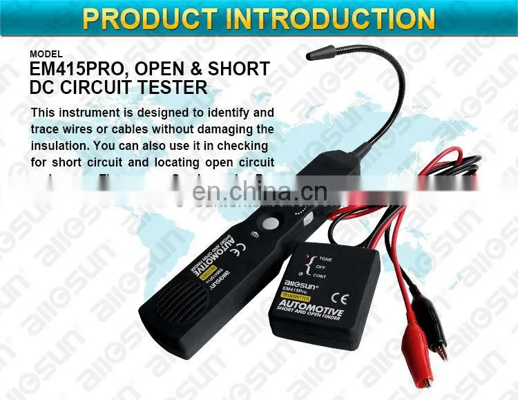 Automotive Car Circuit Tester Short & Open Wire Tester Car Electric Circuit Tester Tracker
