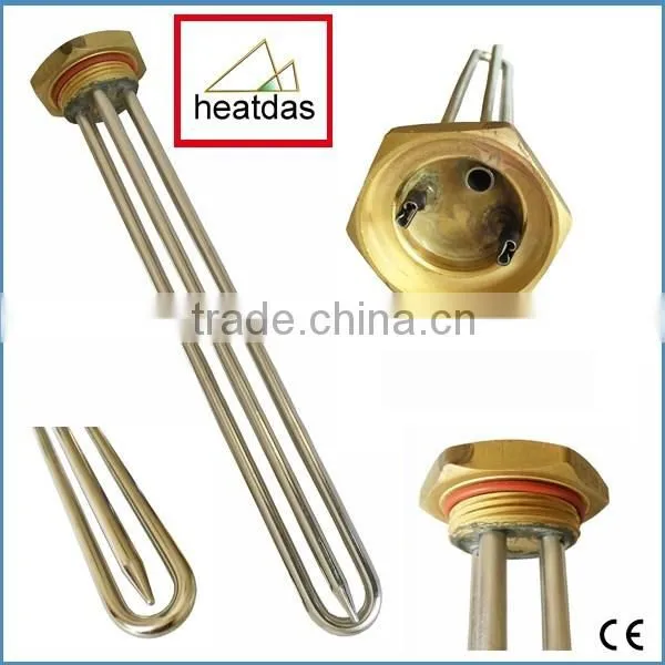 2016 stainless steel 1-1/4" screw-in electric boiler water heater and thermostat
