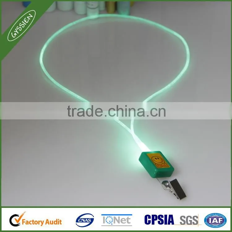 new fashionable 2015 China wholesale beautiful led lanyard light in dark