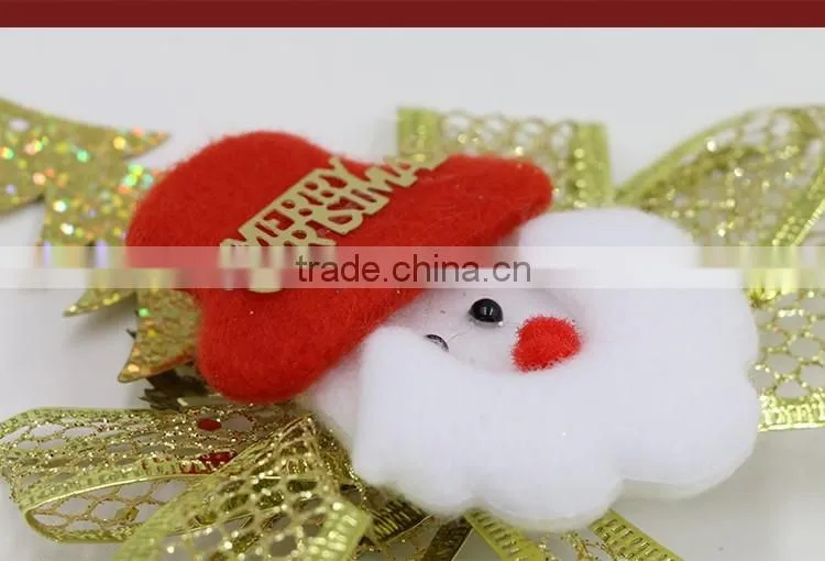 2016 2 pcs High Quality Felt Santa Claus Christmas Tree Decoration For New Year Ornament