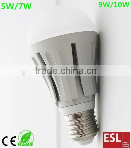 9W LED bulb light, 800Lm, CRI 80, 180Deg., 60-75W incandescent replacement