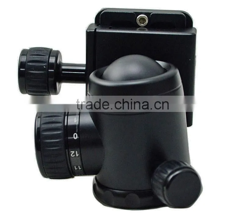 1/4" Screw Photography Camera Tripod Ball Head 360 Degree Fluid Rotation Ballhead For DSLR Camera