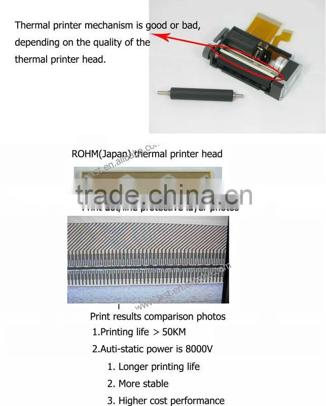 Thermal POS printer thermal printer mechanism JX-2R-12