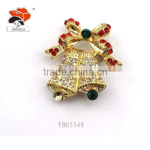2016 Hot Sale Classic bells Brooch Alloy Handmade Lapel Pins Suit Wedding for women