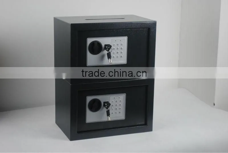 Mini digital safe box with a posting slot