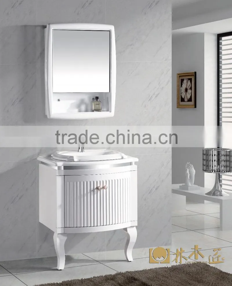 pvc bathroom wash basin cabinet, small bathroom cabinet,wash basin mirror cabinet(EAST-25111)