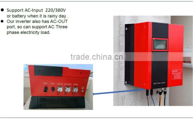 3 phase AC solar inverter without battery