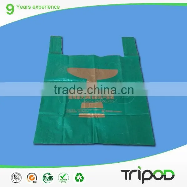 envrionmental plastic bag with hand length handle,high-leve plastic shopping bag,printing plastic bag