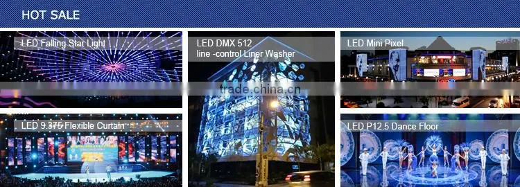 led video curtain display stage background decoration
