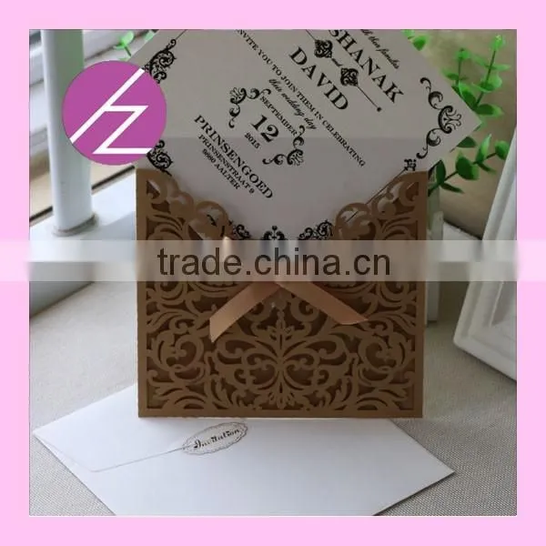 very hot sale colourful wedding pocket invitation card eid greeting card home party birthday &event decoration accessories