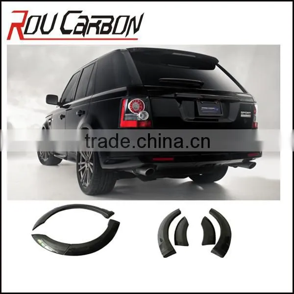 Full Carbon Fiber sider skirt rover Evoque front fender flare spoiler