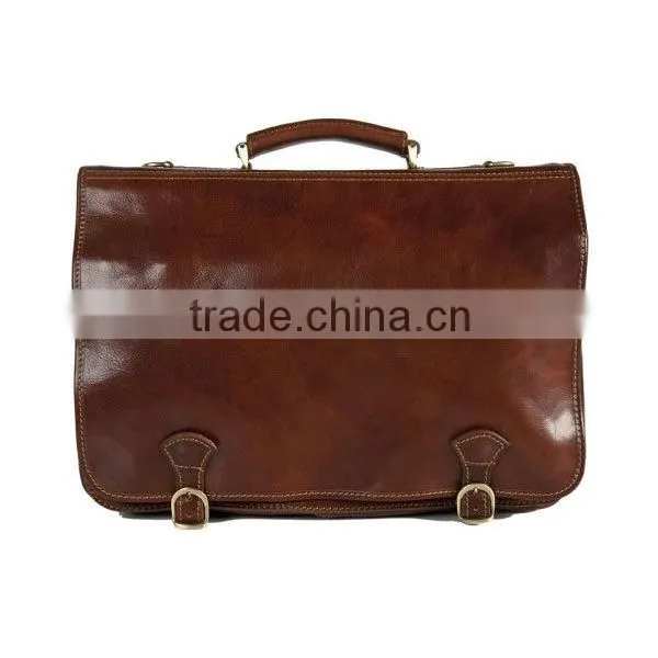 High Quality Leather handmade leather portfolio leather resume portfolio Business Case Bag in Honey Brown