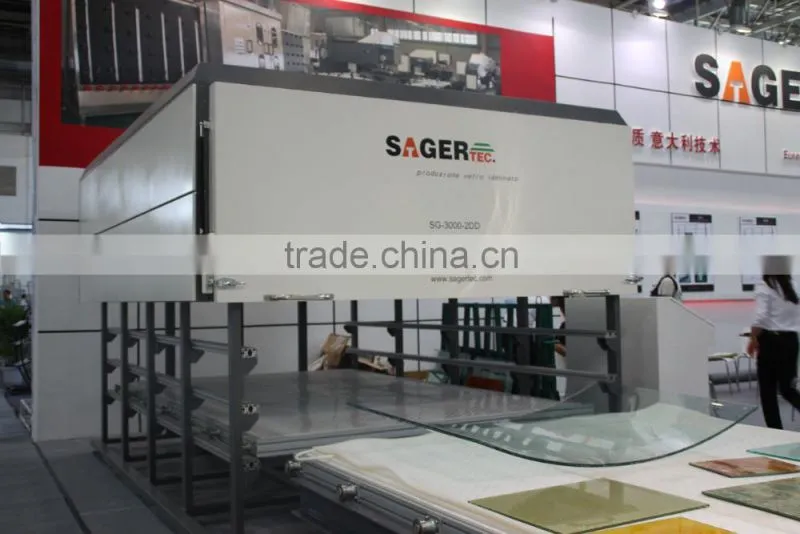 2 floor laminating machine for float glass processing