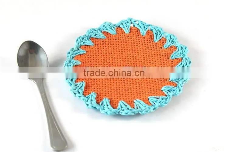 round placemat and coasters sets/paper coasters/pp coasters/polyester coasters