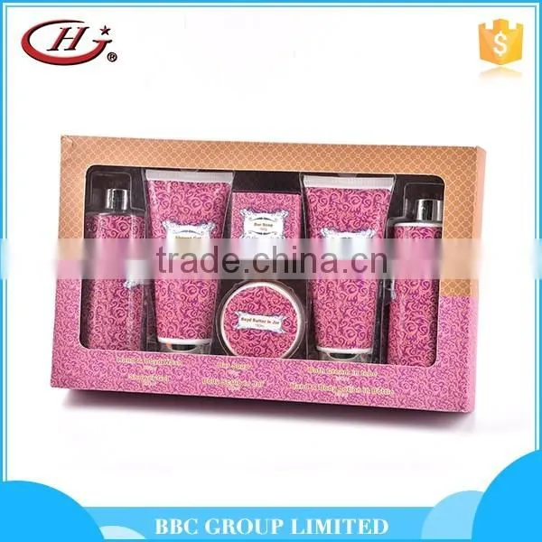 BBC lady Gift Sets Suit 001 Top sale popular custom logo natural shampoo hand cream body lotion bath salts soaps body wash set
