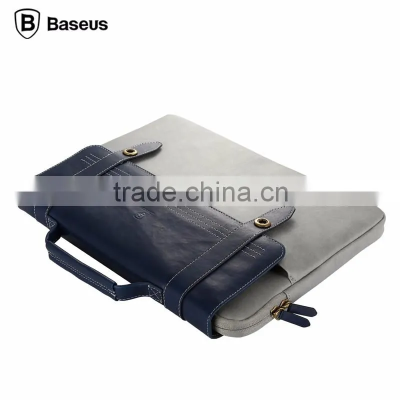Fashion Baseus British Design Sleeve PU Leather Laptop Portable Bag Cover For Notebook Universal 14.1" TB-0121