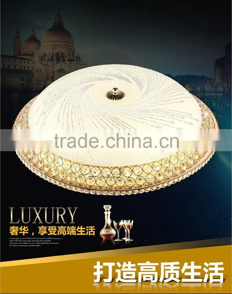 60W Modern Luxury LED Crystal Ceiling Light Living Room LED Absorb Dome Light SMD Double-Color