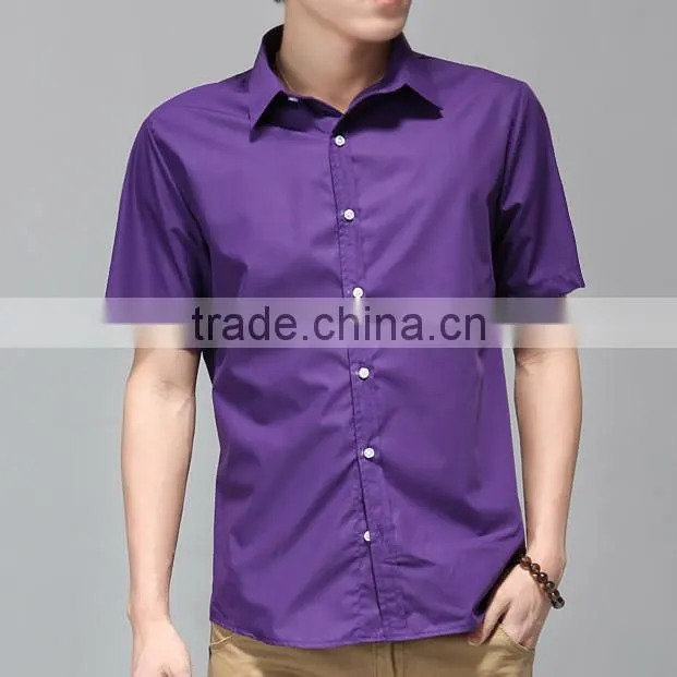 2015 Fashional Office Purple Formal Shirt