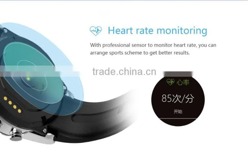 hot selling KW08 long time standby wireless magnet absorb and cable wired charge smart watch with CE