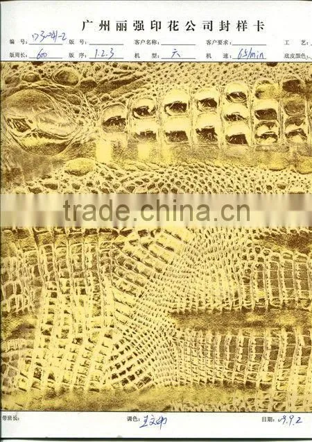 china 2013 crocodile pattern heat transfer film for textile