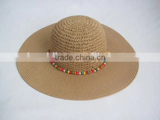 lady beach straw sombrero hat