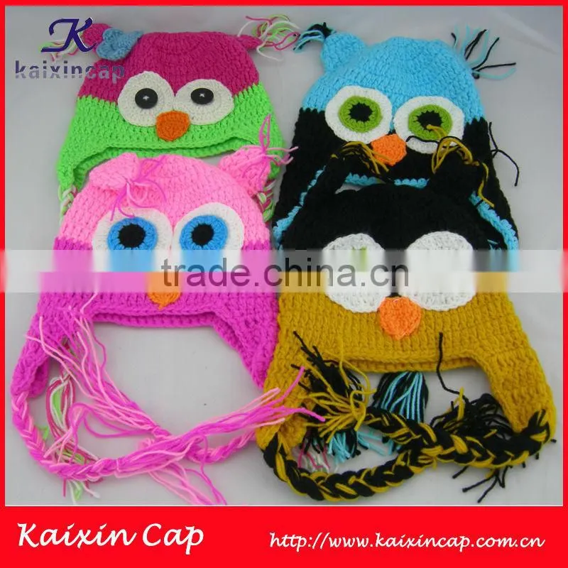 kid Beanie hat 100% acryl mix colour knit cap