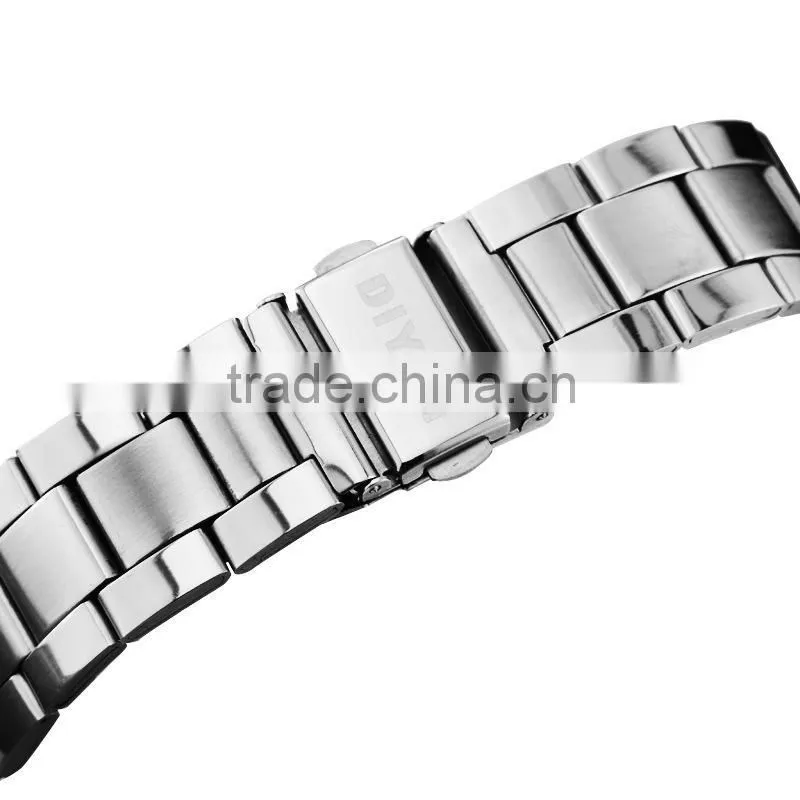 DIYAN Date Time men wristwatch full stainless steel quartz watch mans fashion casual watches Men's Dress clock relogio masculino