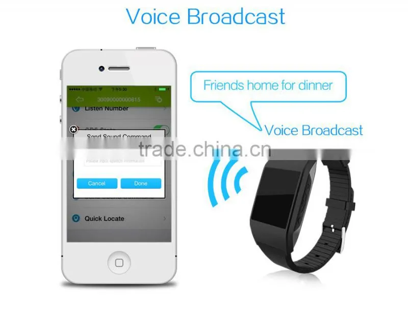 Smallest GPS Watch Tracker Pink color
