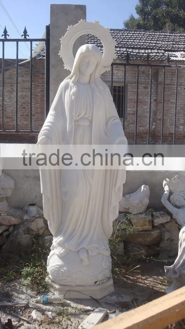 The Mourning of Christ white marble statue