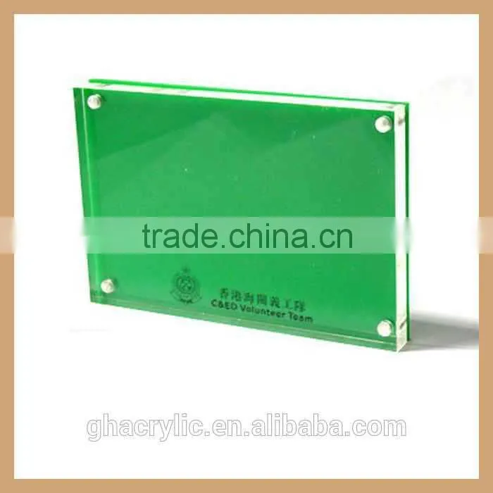 customized luxury clear acrylic magnetic photo frame for different commemoration day