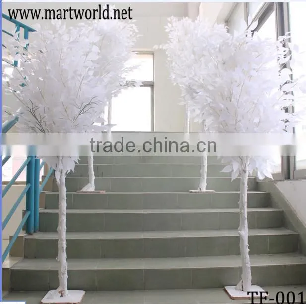 Table centerpiece Artificial tree, white wedding centerpieces tree,tall wedding trees for Christmas wedding (TF-001)