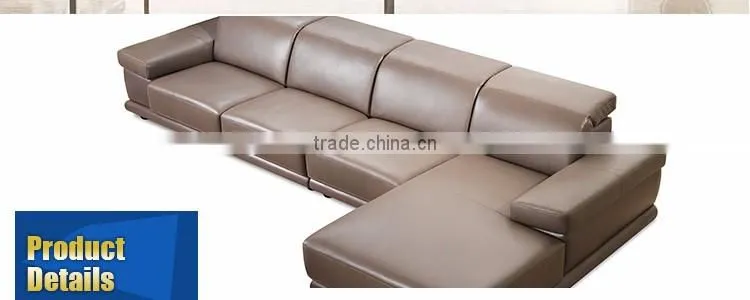 2016 Latest Design Top Grain Leather Sofa