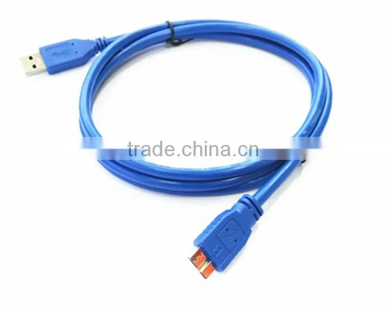 Nickel plated micro usb cable with led light micro usb data cable for smartphone