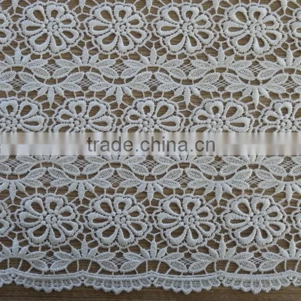 2015 Latest Red African lace fabric for wedding dress