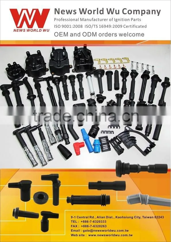 spark plug boot of auto component of ignition wire set
