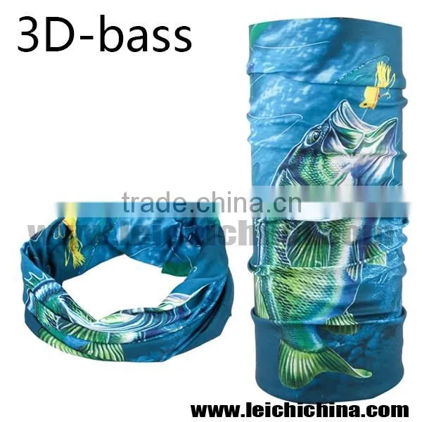 Unique 3D brown trout multifunctional bandanas headwear