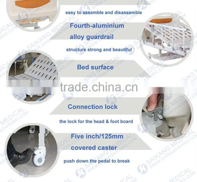 SK020 Fashion Comfortable Manual Hospital Bed