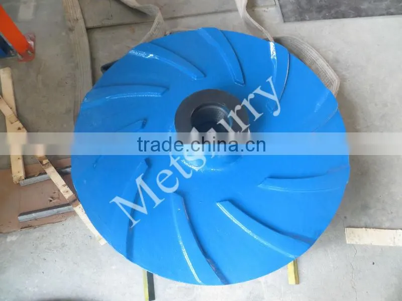 Mining Centrifugal Horizontal Slurry Pump metal Impeller