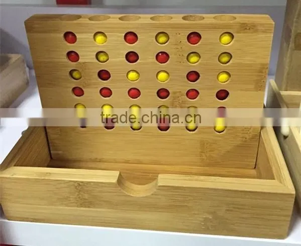2016 New High Quality Wooden Connect in a Row Game Travel Game