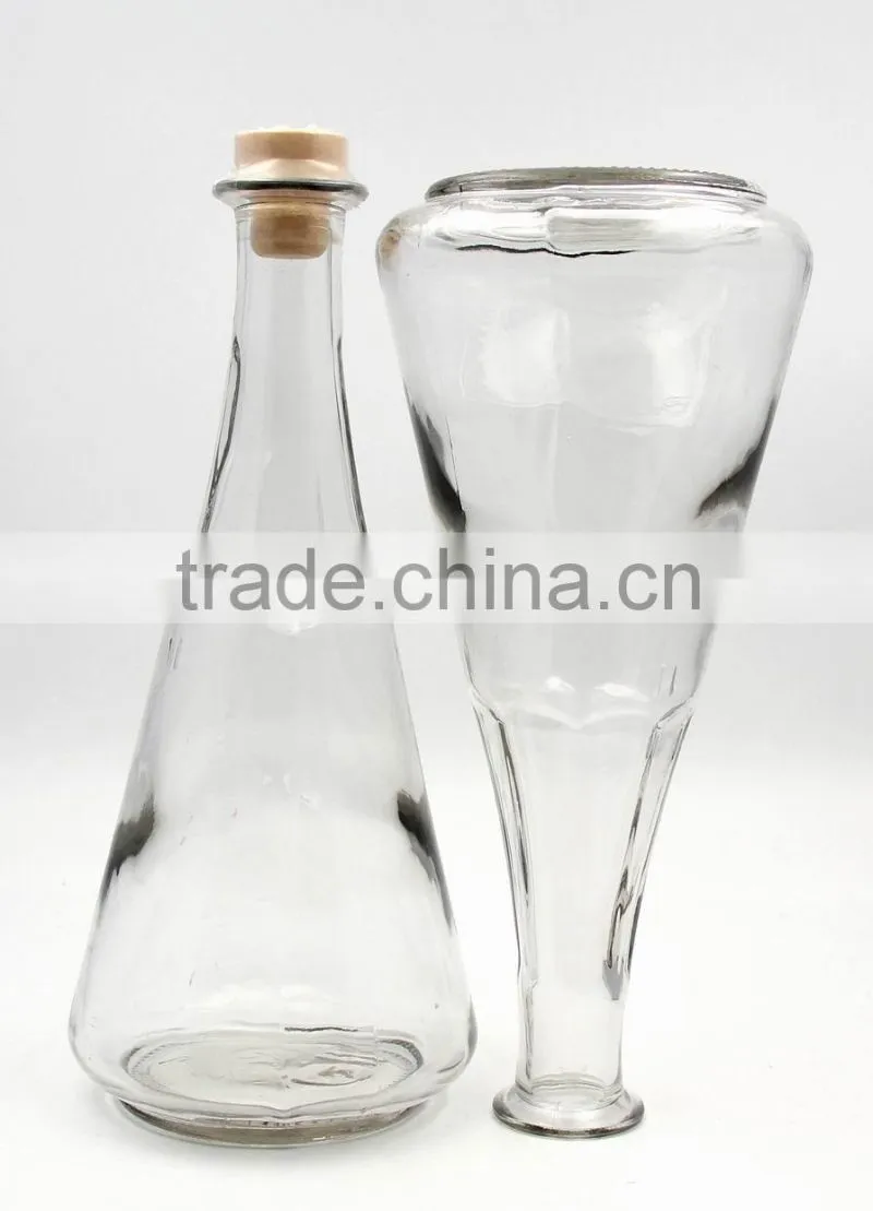 China most popular 1L glass wine & juice bottle at home